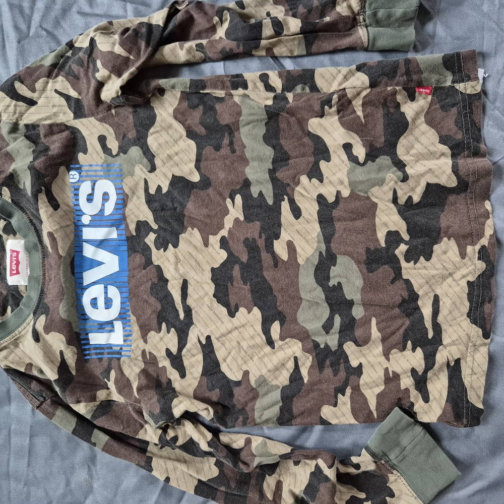 Levi's Green Camouflage Long Sleeve Shirt